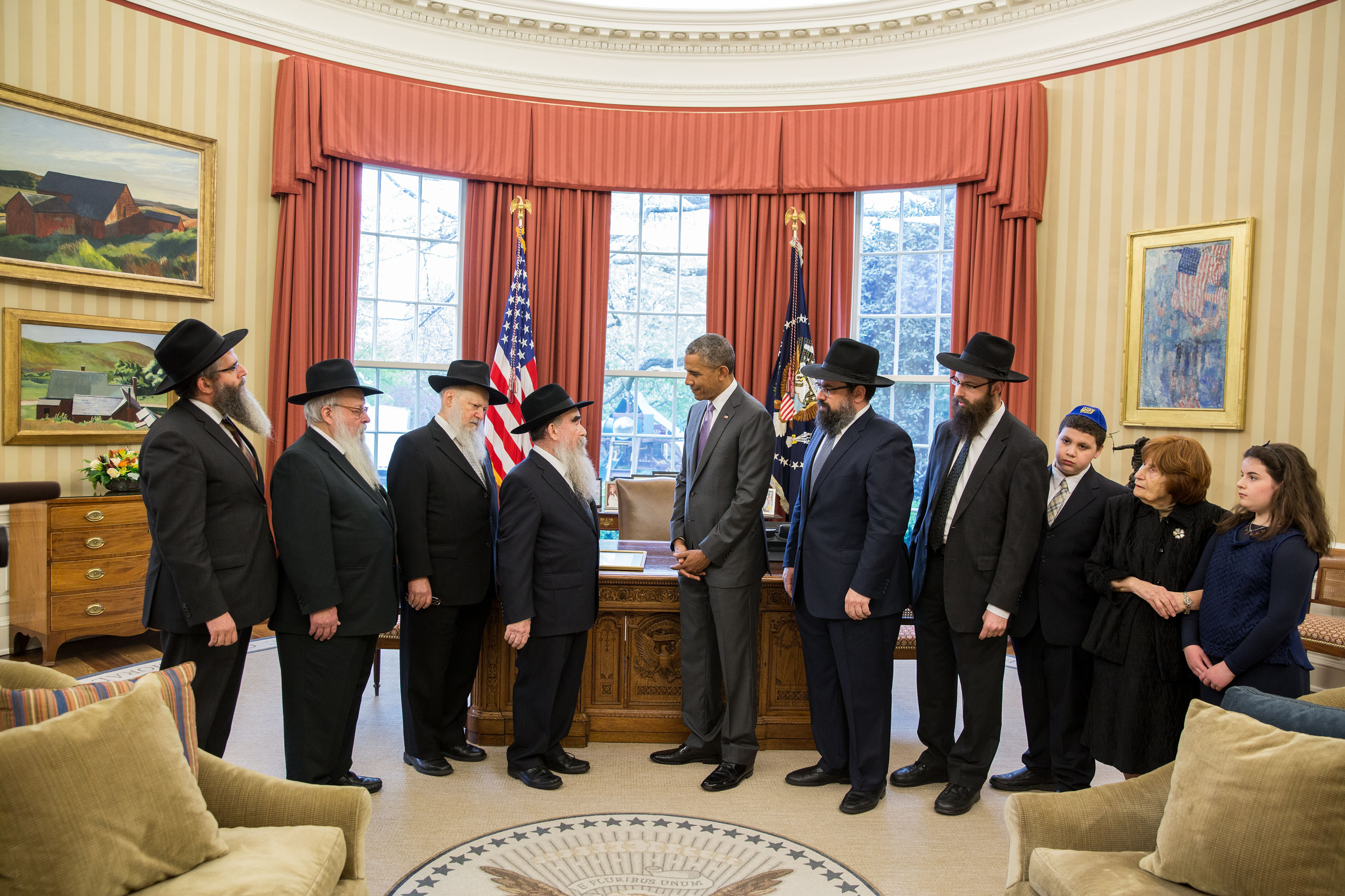 President Obama Receives Chabad-Lubavitch Obama with Chabad